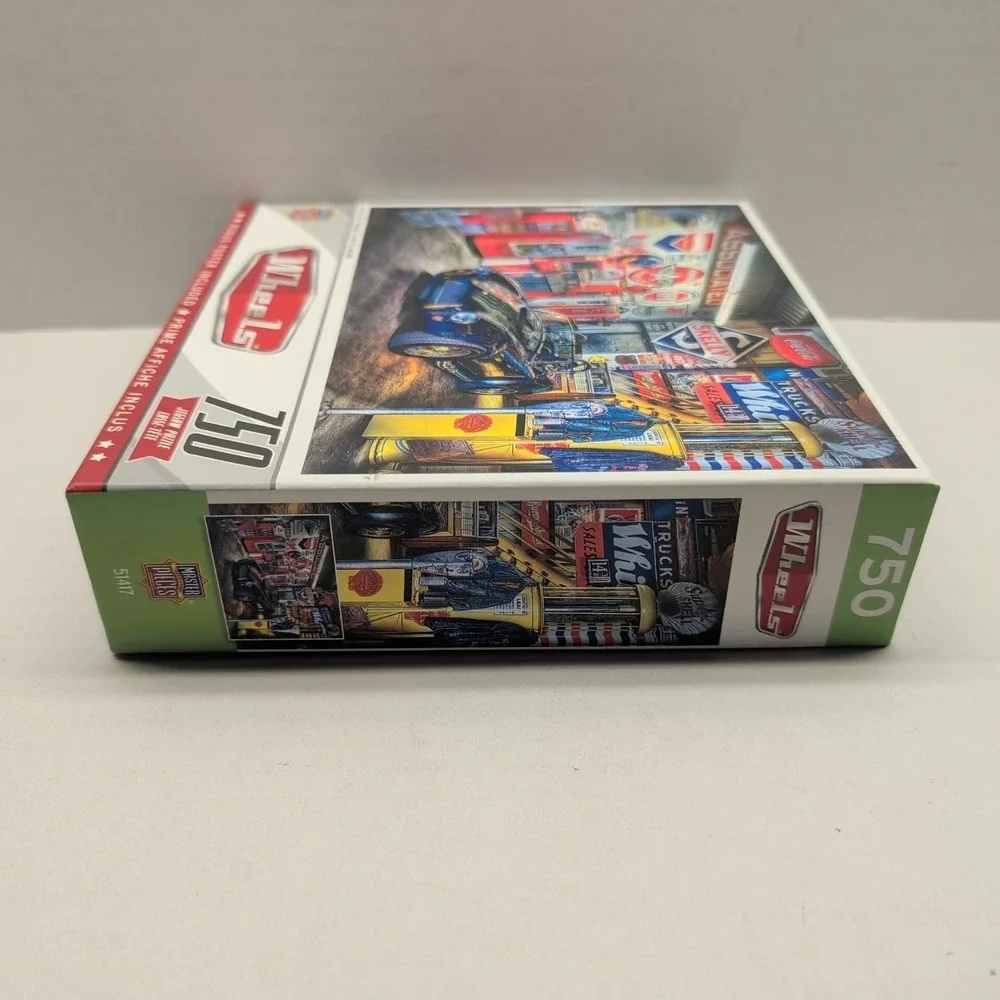 Master Pieces Wheels Jewel Of The Garage Jigsaw Puzzle 750 Complete Classic Cars